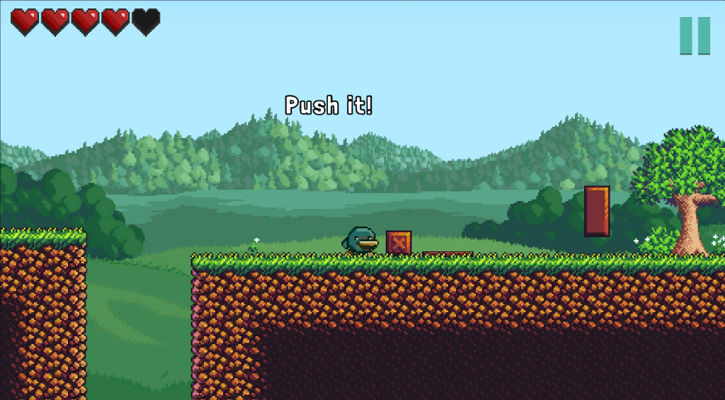 JumpFall Screenshot - Push puzzle