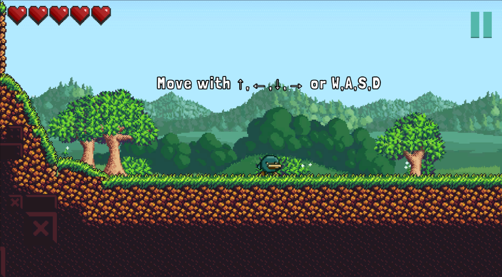 JumpFall Screenshot - Movement tutorial